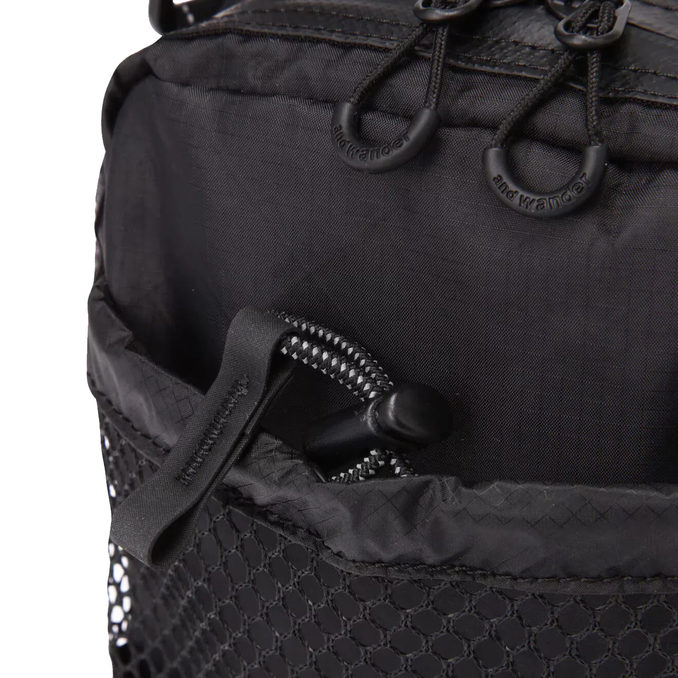 And Wander Ecopak Sholder Pouch Black - Image 7