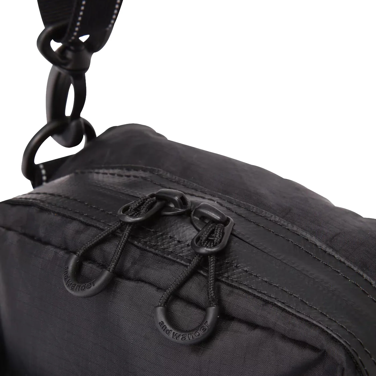 And Wander Ecopak Sholder Pouch Black - Image 9