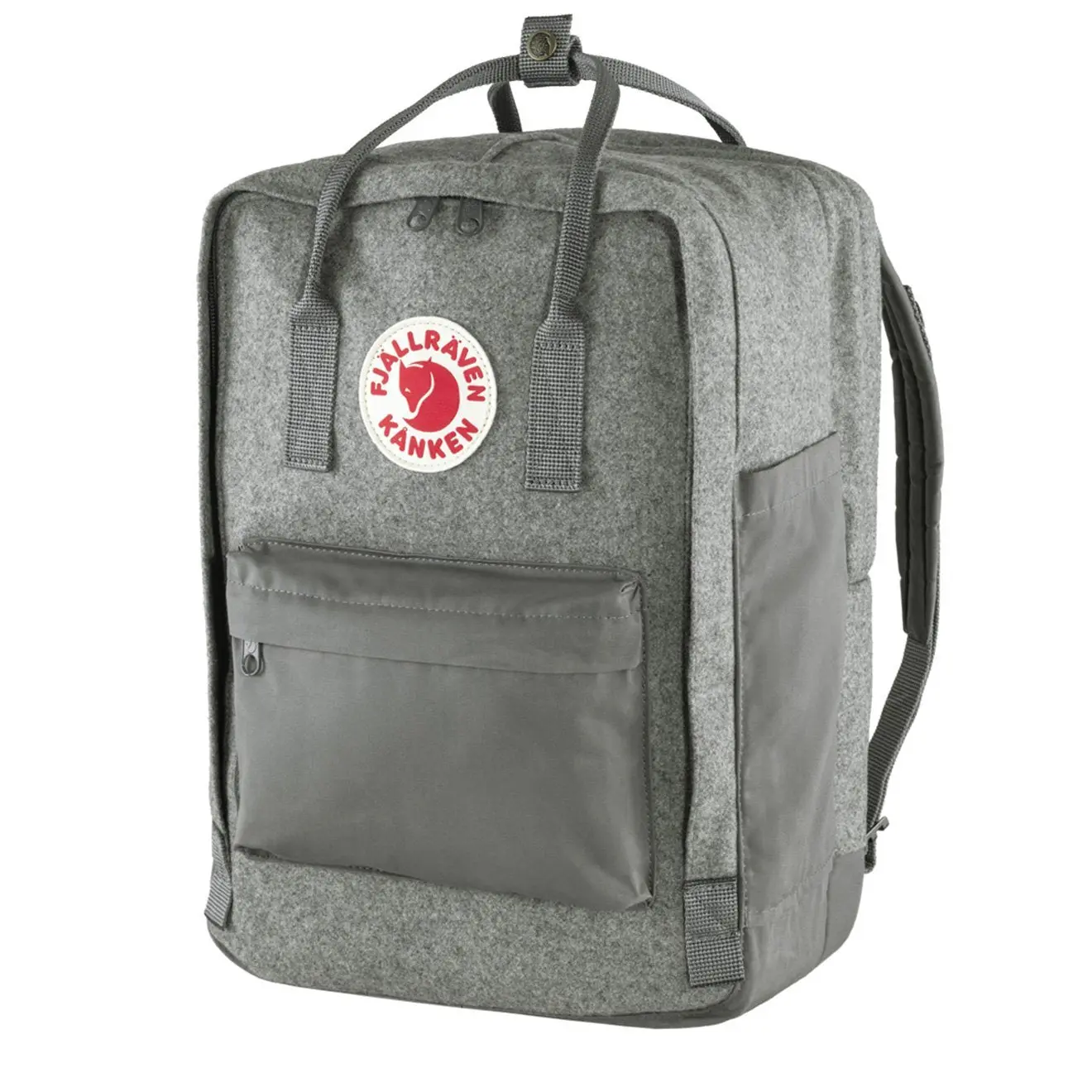 Fjallraven Kanken Re-Wool Laptop 15  Granite Grey - Image 3