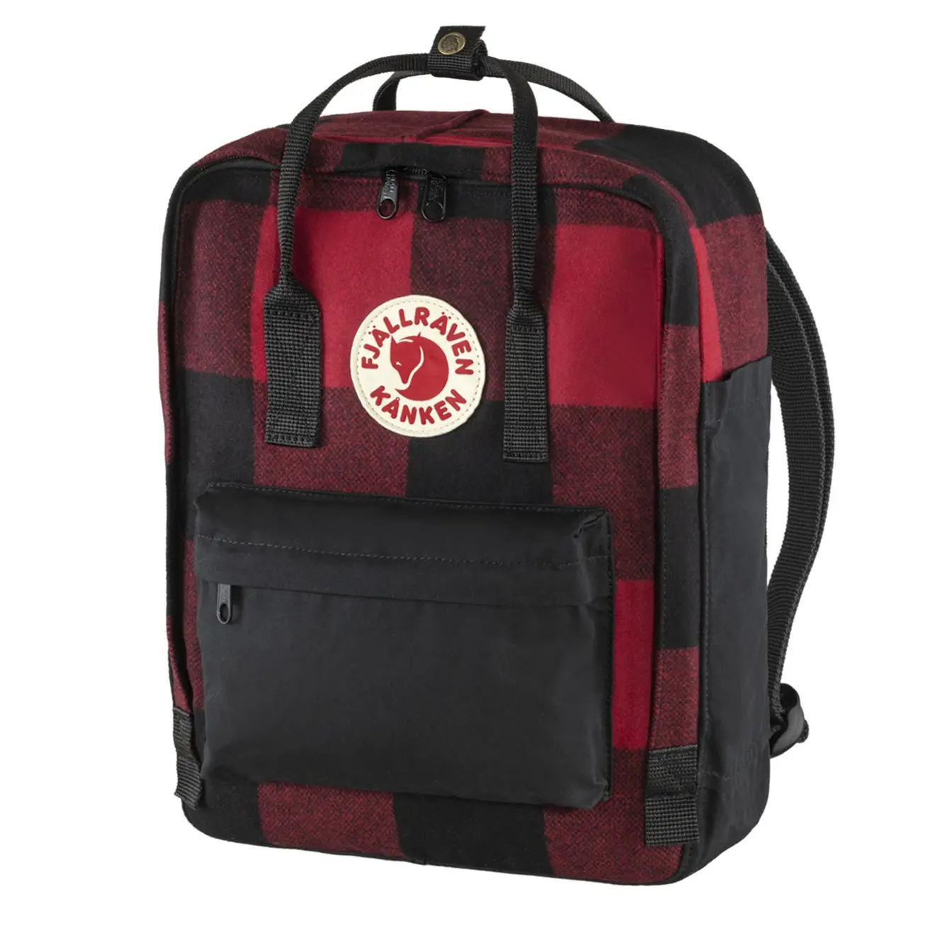 Fjallraven Kanken Re-Wool Red / Black - Image 3