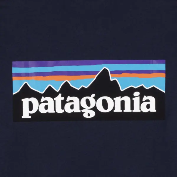 Patagonia P-6 Logo Responsibili Tee Classic Navy - Image 4