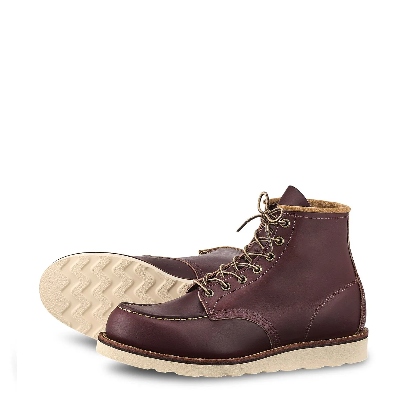 Red Wing 6-inch Classic Moc Boot Oxblood Mesa - Image 5