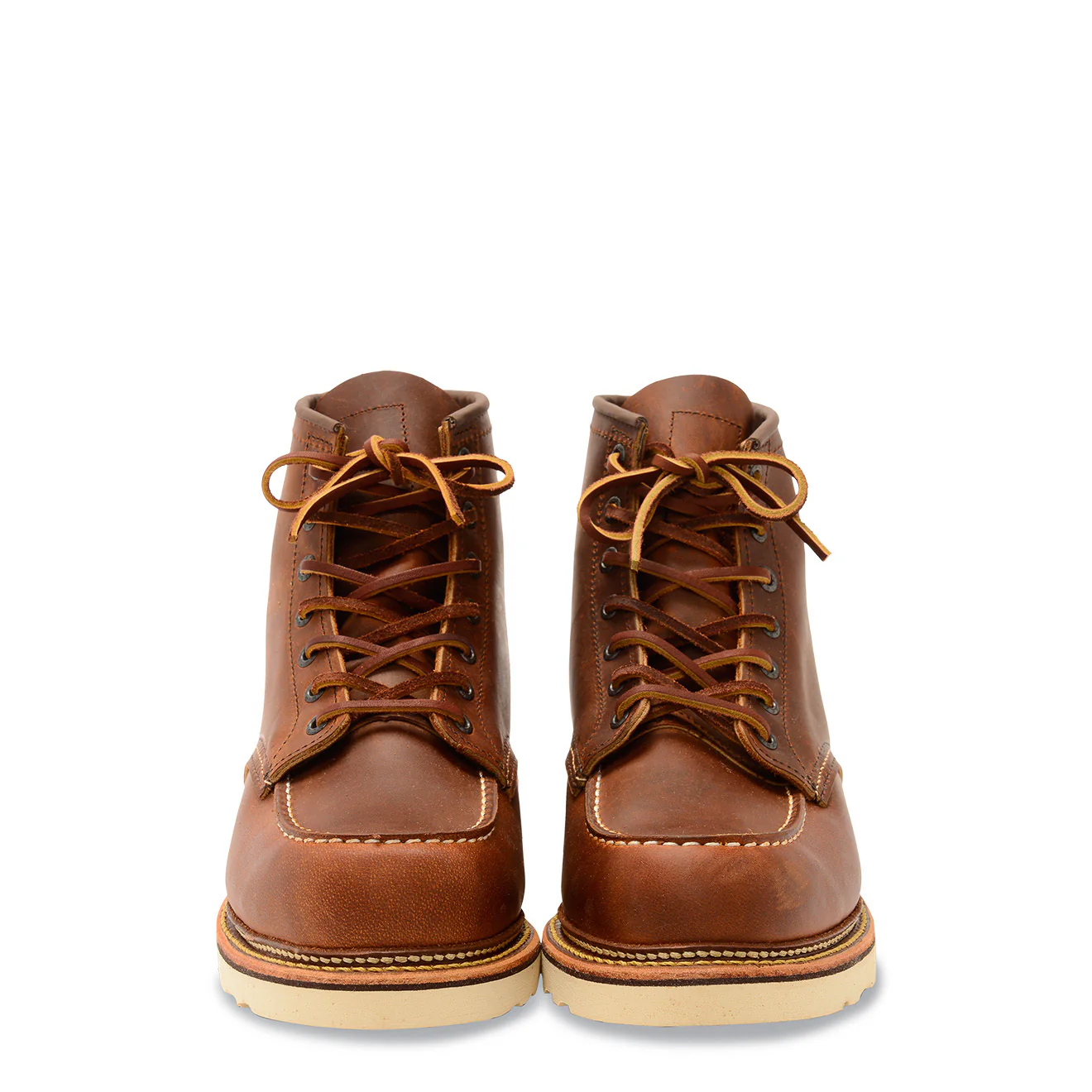 Red Wing Classic 6 Inch Moc Toe Boots Copper Rough and Tough - Image 3