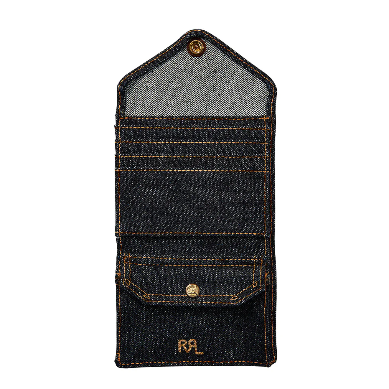RRL by Ralph Lauren Indigo Denim Envelope Wallet - Image 3