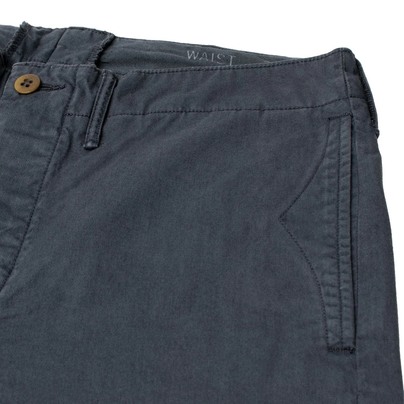 RRL by Ralph Lauren Officers Flat Front Chino Navy - Image 4