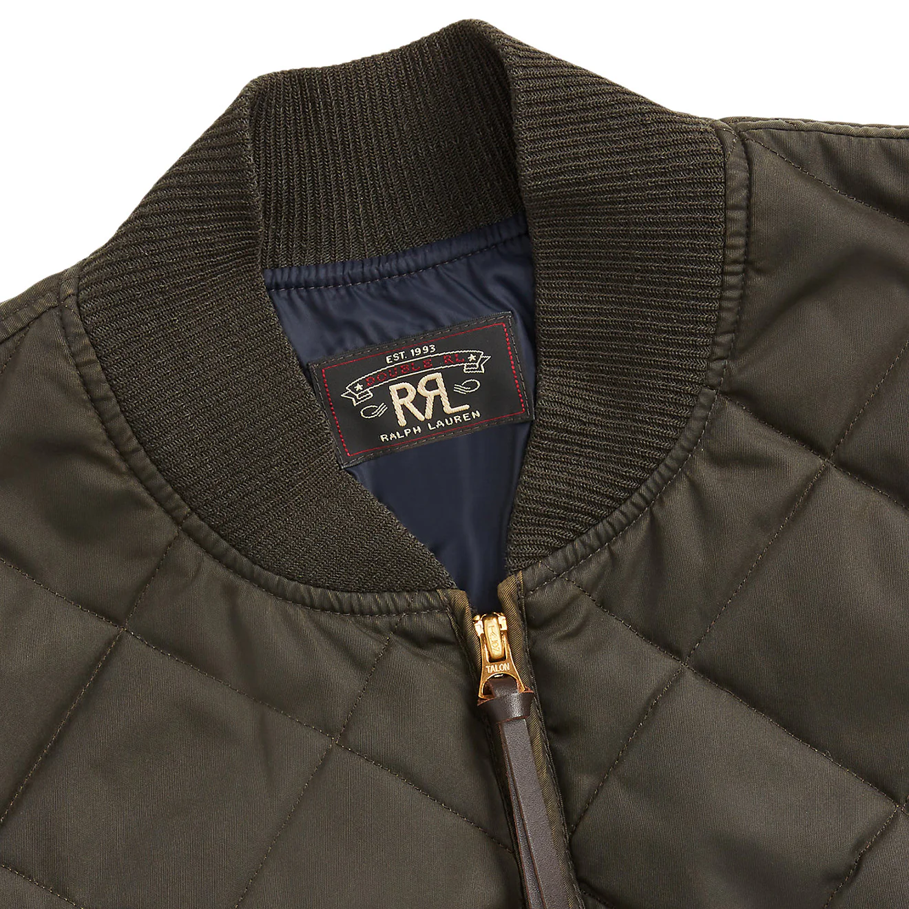 RRL by Ralph Lauren Quilted Twill Jacket Vintage Black - Image 4